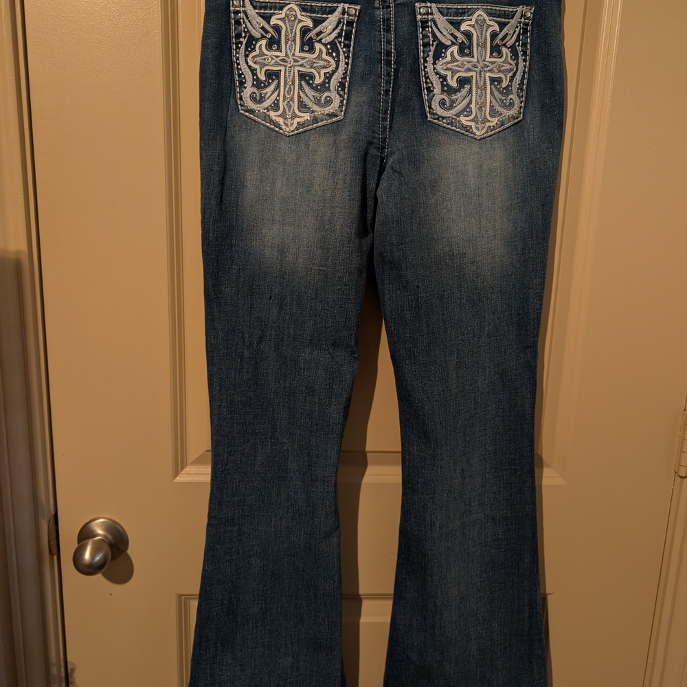 Soho Dark Blue Flare Jeans